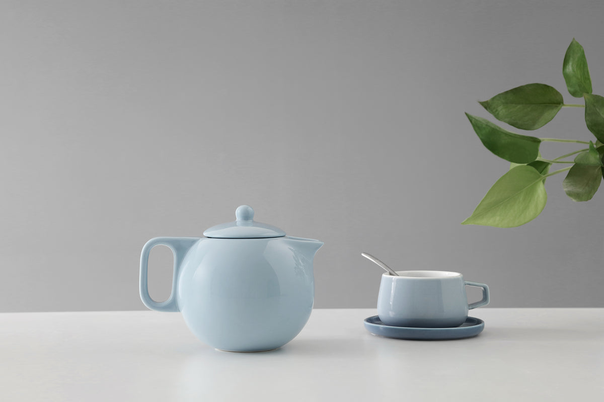 Jaimi™ Porcelain Teapot Large - VIVA | Color=hazy blue