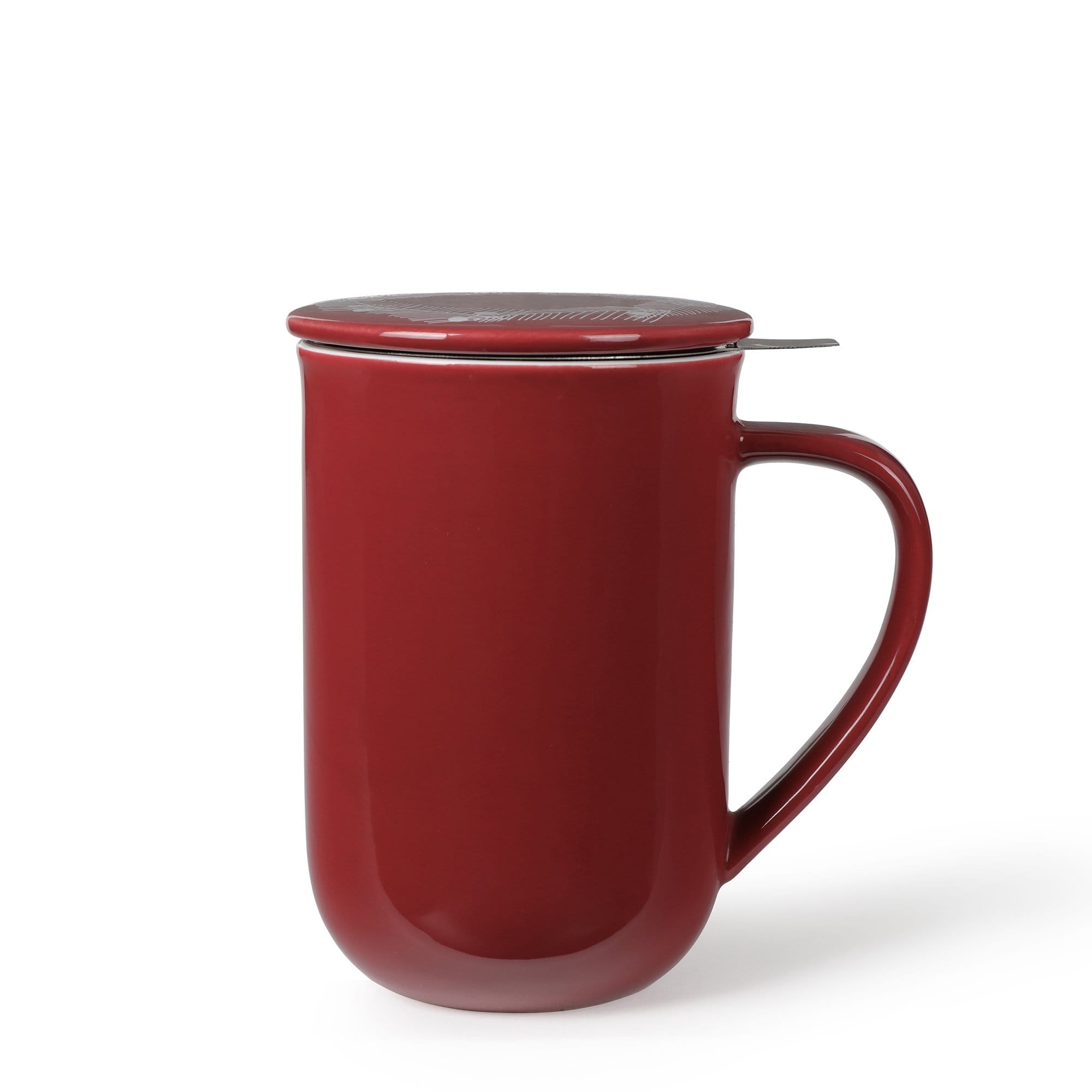 Minima ™ Balanced Winter Tea Mug - VIVA | Color=cranberry