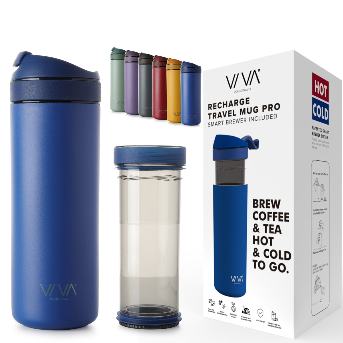 Recharge Pro Cups &amp; Mugs VIVA Scandinavia Royal-Blue 